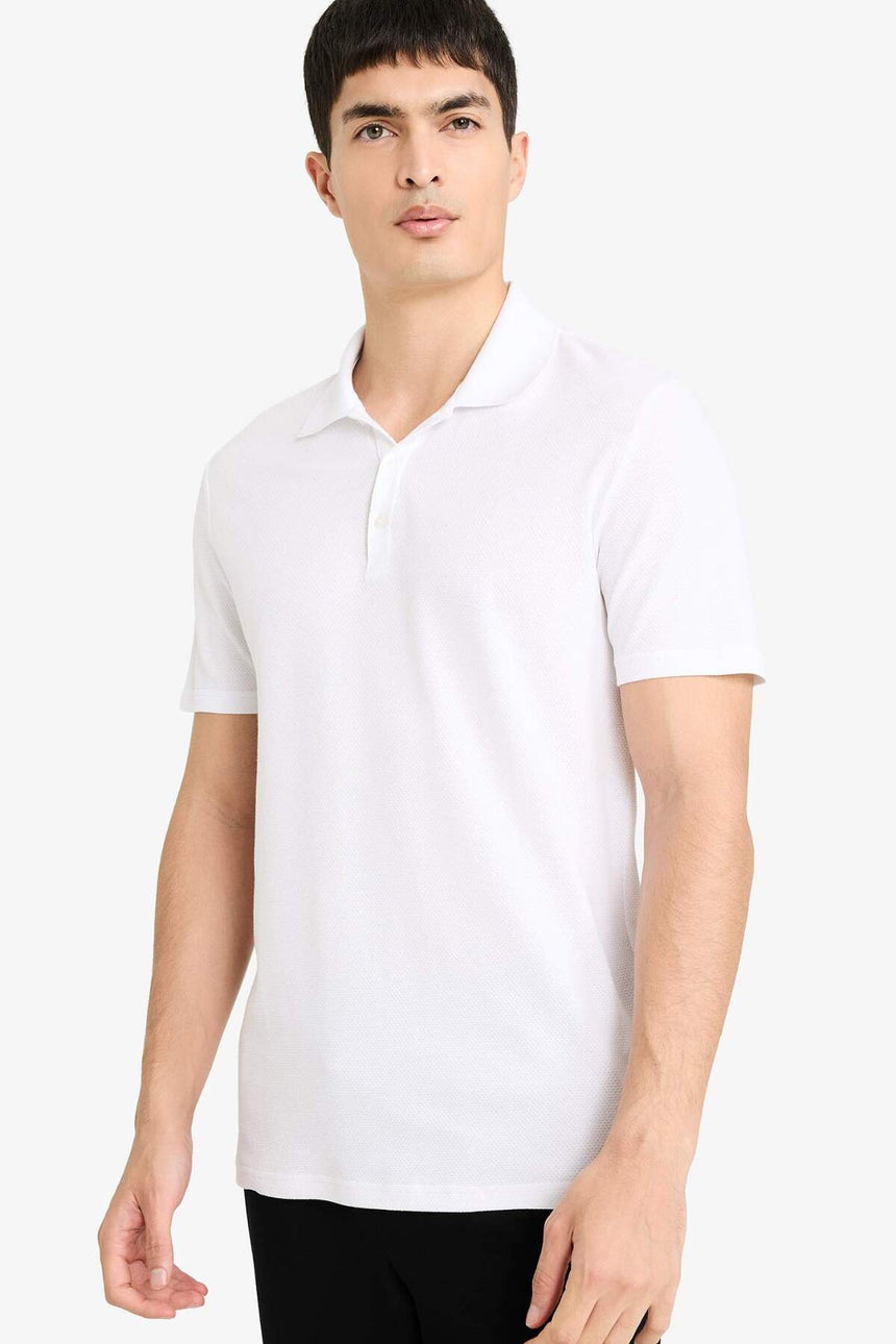 DeFacto M6609AZ Erkek Polo Yaka T-Shirt - Beyaz