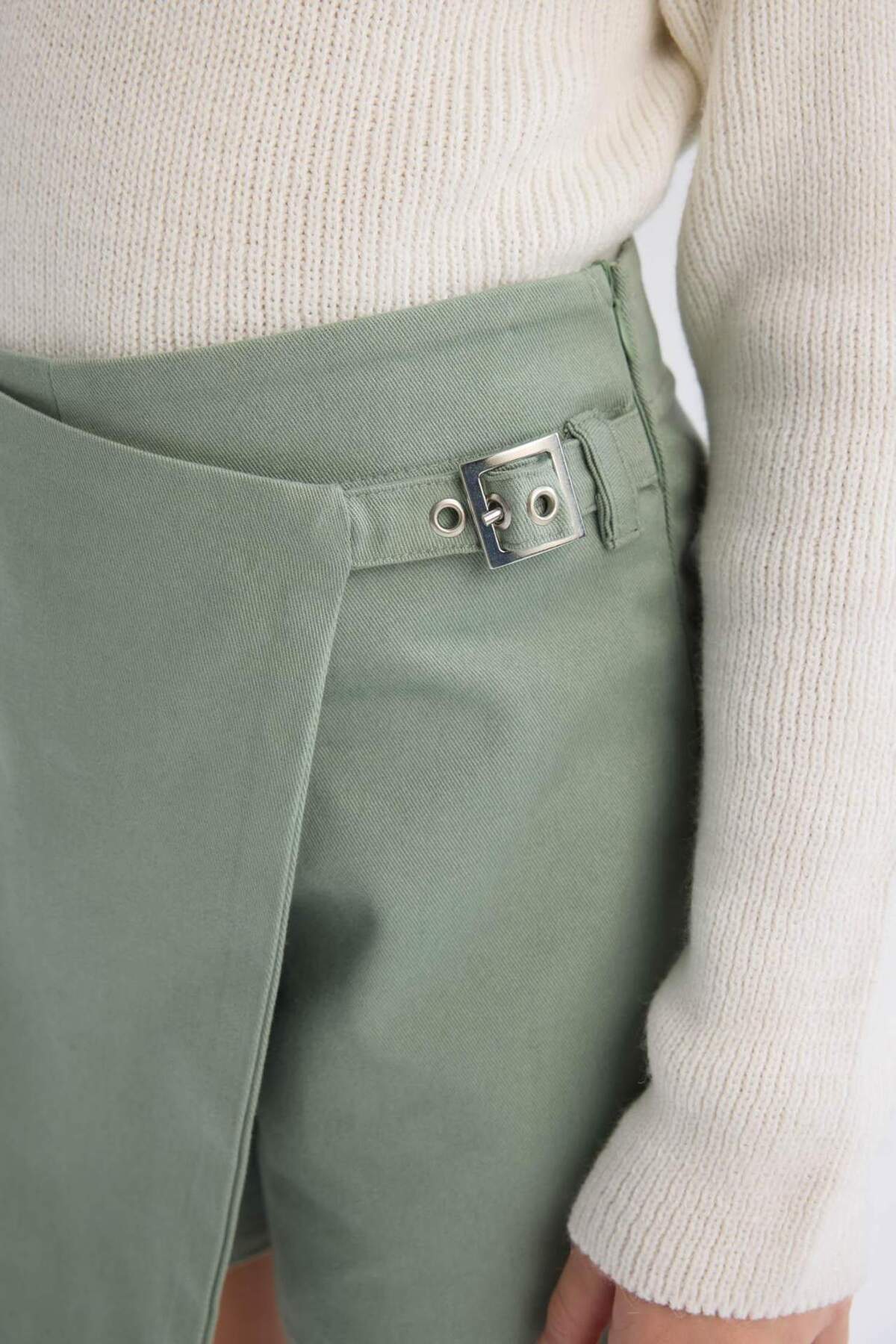 Defacto Çocuk Woven Skirt D9302A8 - Açık Yeşil