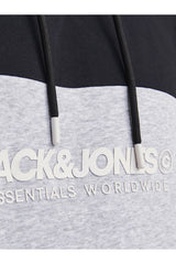 Jack & Jones Legacy Erkek Kapüşonlu Sweatshirt 12256590 - Siyah