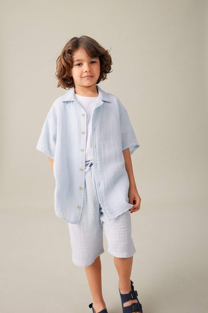 Defacto Boy Short Z5370A6 - Açık Mavi