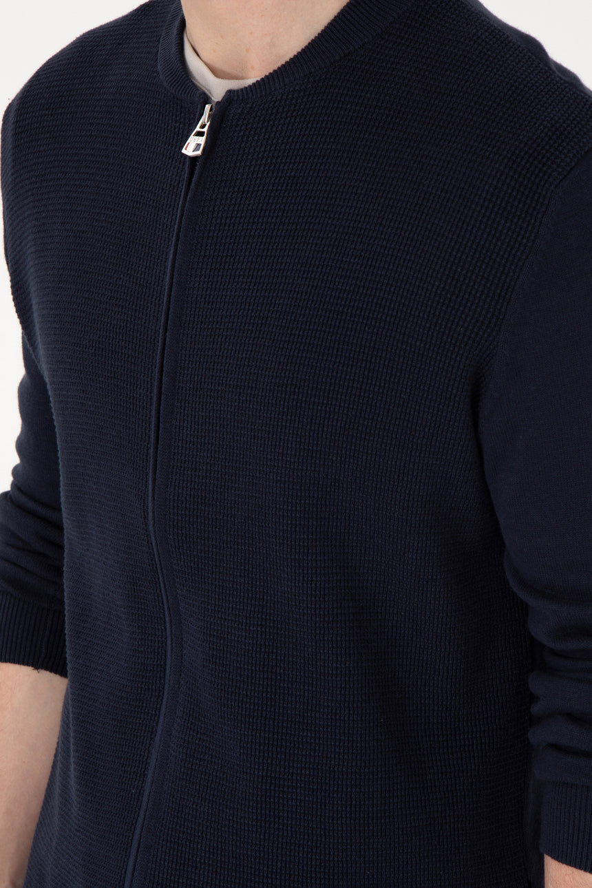 US POLO ASSN ERKEK TRİKO HIRKA 1920441 - Siyah
