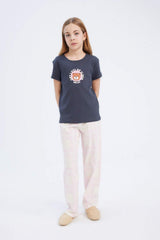 Defacto Çocuk Knitted Pyjamas E2221A8 - Antrasit