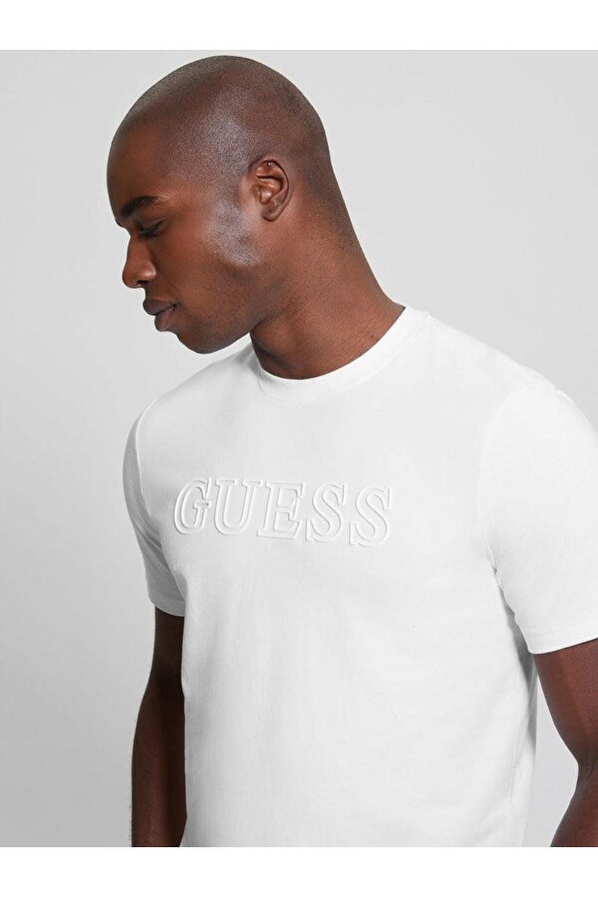 GUESS ERKEK SS ALPHY T-SHIRT Z2YI11J1314 - Krem