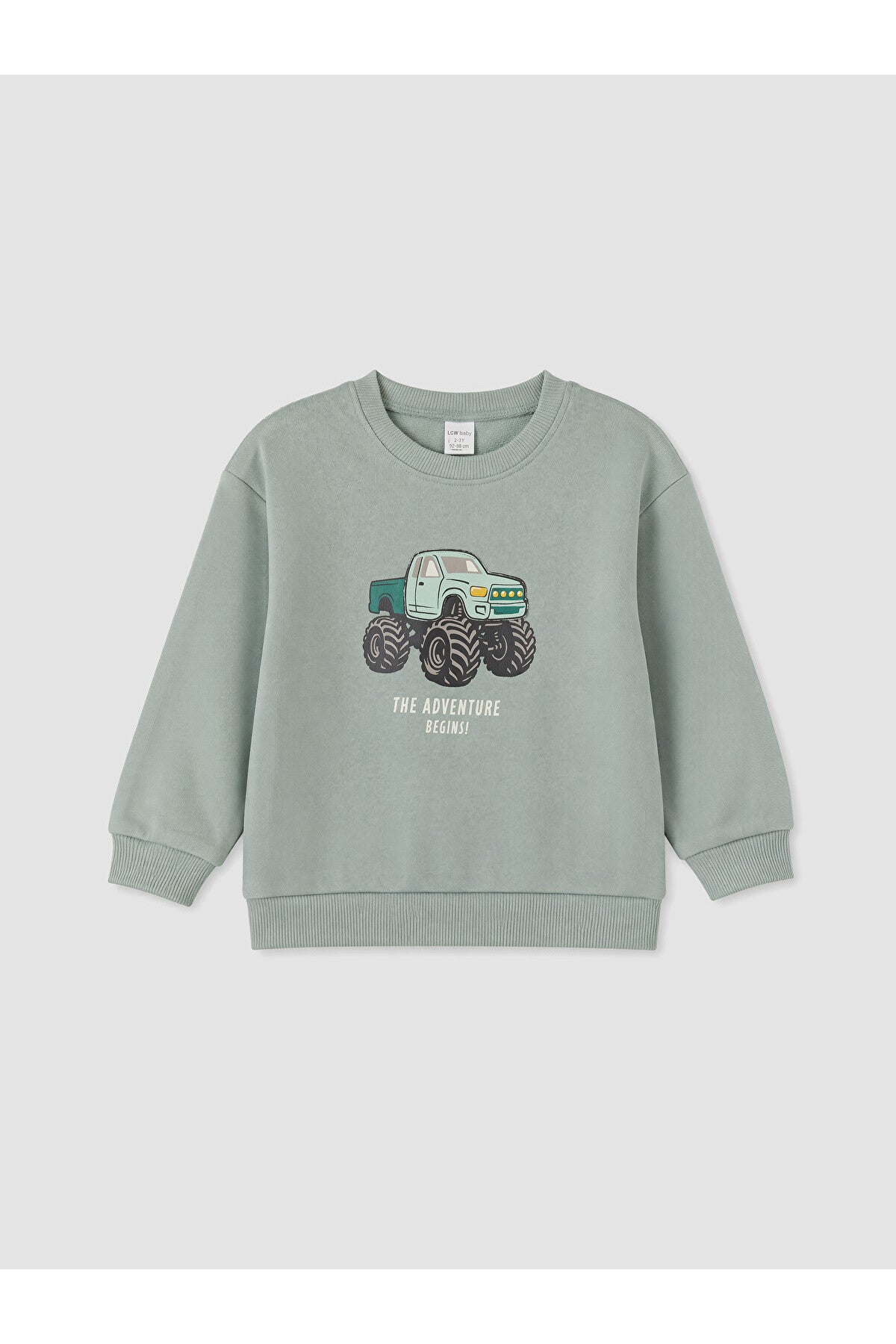 LC Waikiki Erkek Bebek Sweatshirt Pantolon Takımı W64217D1 - Pastel Yeşil