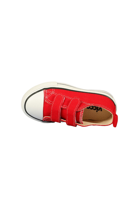 Sporline Vicco kırmızı renkli, cırt cırtlı, deri ve tekstil detaylı çocuk sneaker ayakkabı