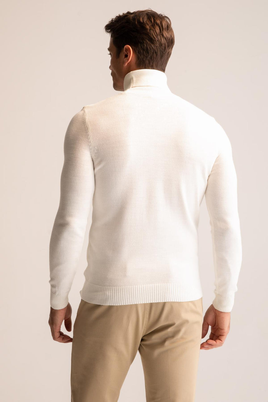 Defacto Erkek Pullover R1124Az - Ekru