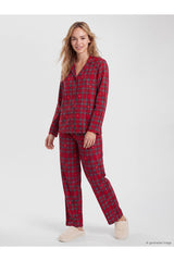 LC Waikiki Kadın Pijama Takımı W6P698D8 - Kırmızı