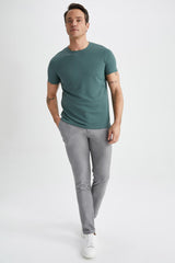 DeFacto M6608AZ Erkek T-Shirt - Yeşil