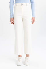 Defacto Kadın Trousers B5012Ax - Ekru