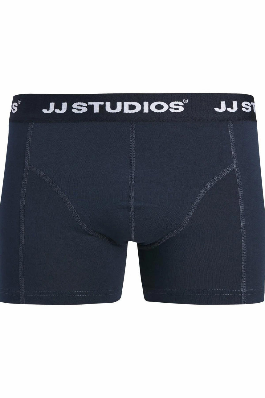 JACK&JONES JACSOHO SOLID TRUNKS 3 PACK NOOS 12280164 - Koyu Lacivert/ Zeytin Yeşili