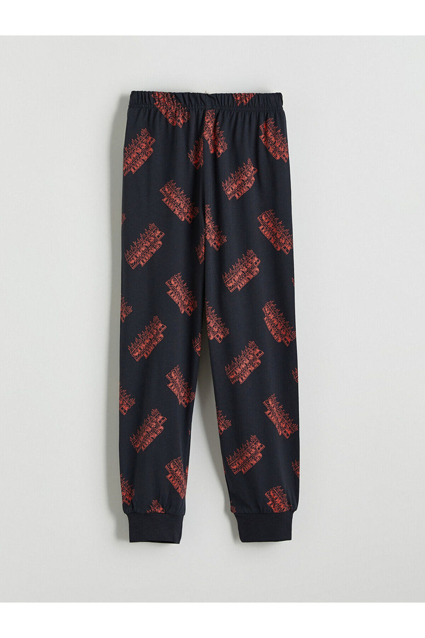 LC Waikiki Çocuk Pijama Takımı W5NV32B4 - Antrasit