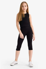 Defacto Çocuk Knitted Bottom B7295A8 - Açık Gri