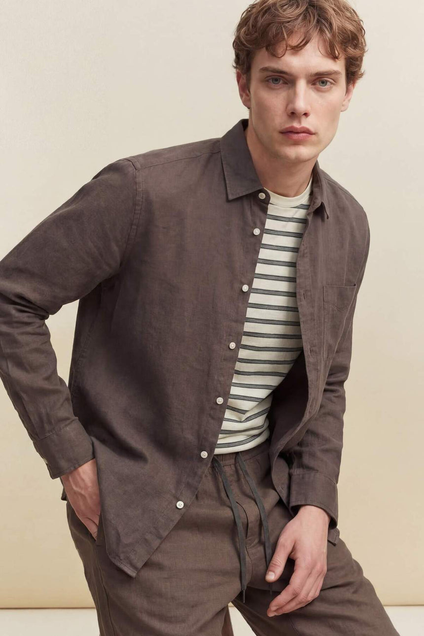 Defacto Erkek Woven Top G0788AX - Kahverengi