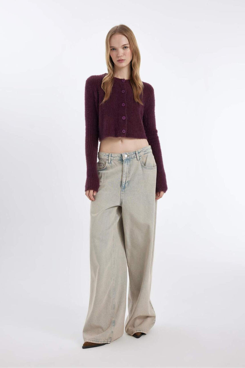 Defacto Kadın Cardigan Z9318Az - Bordo