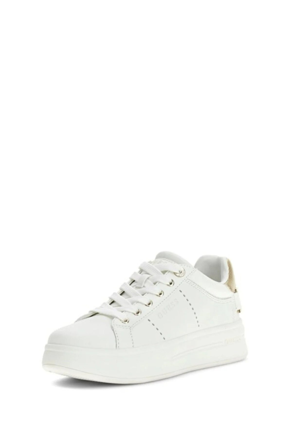 Guess Wesli Kadın Sneaker FLPWESELE12 - Beyaz/Altın Rengi