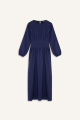 Defacto Kadın Long Sleeve Woven Dress F2728Ax - Koyu Lacivert