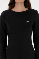 US POLO ASSN BAYAN ÖRME ELBİSE 2324161 - Siyah