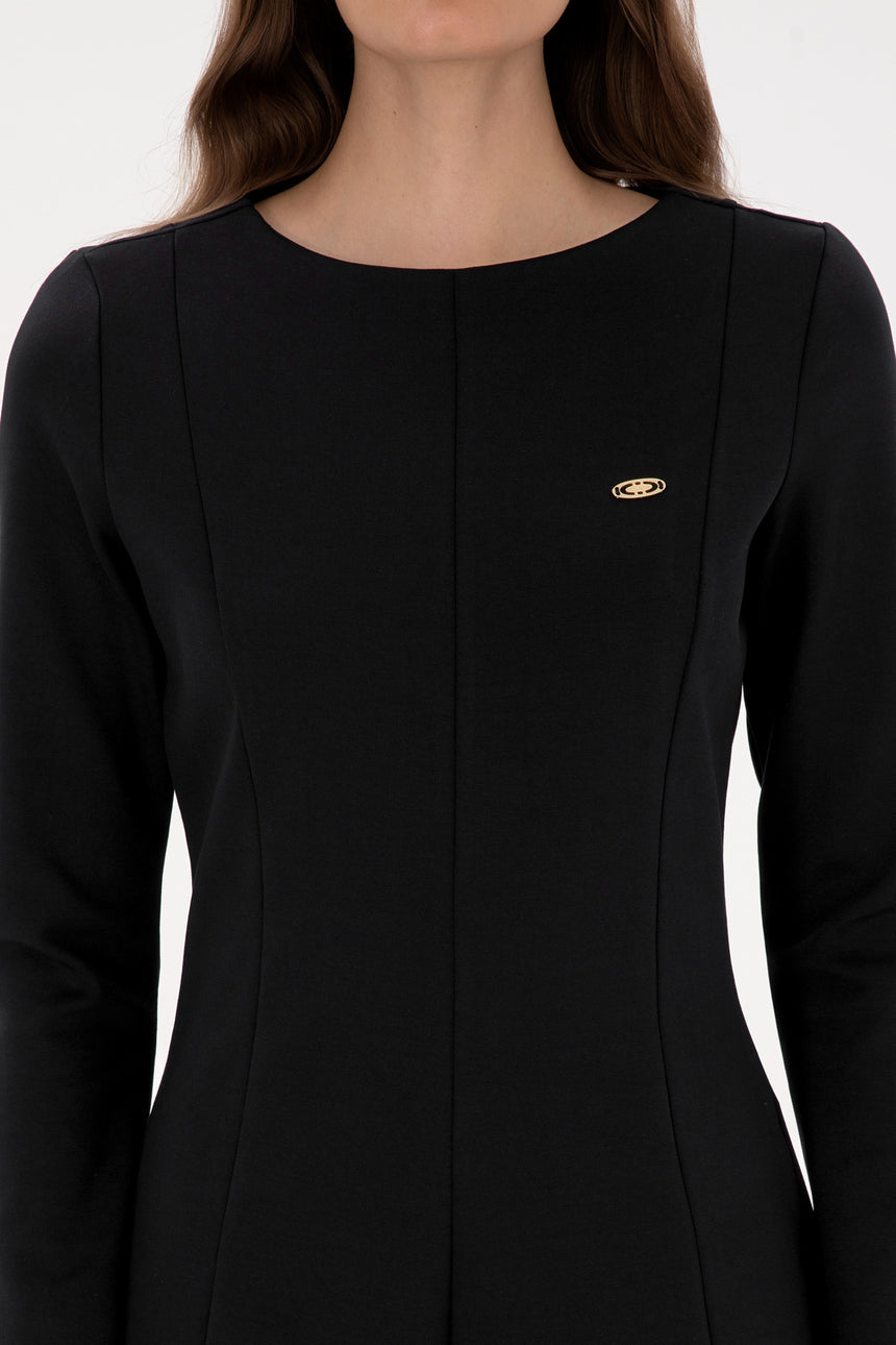 US POLO ASSN BAYAN ÖRME ELBİSE 2324161 - Siyah