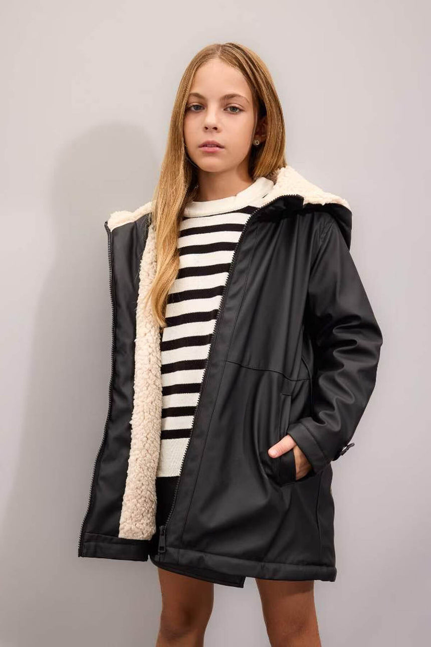 Defacto Çocuk Raincoat C5229A8 - Siyah