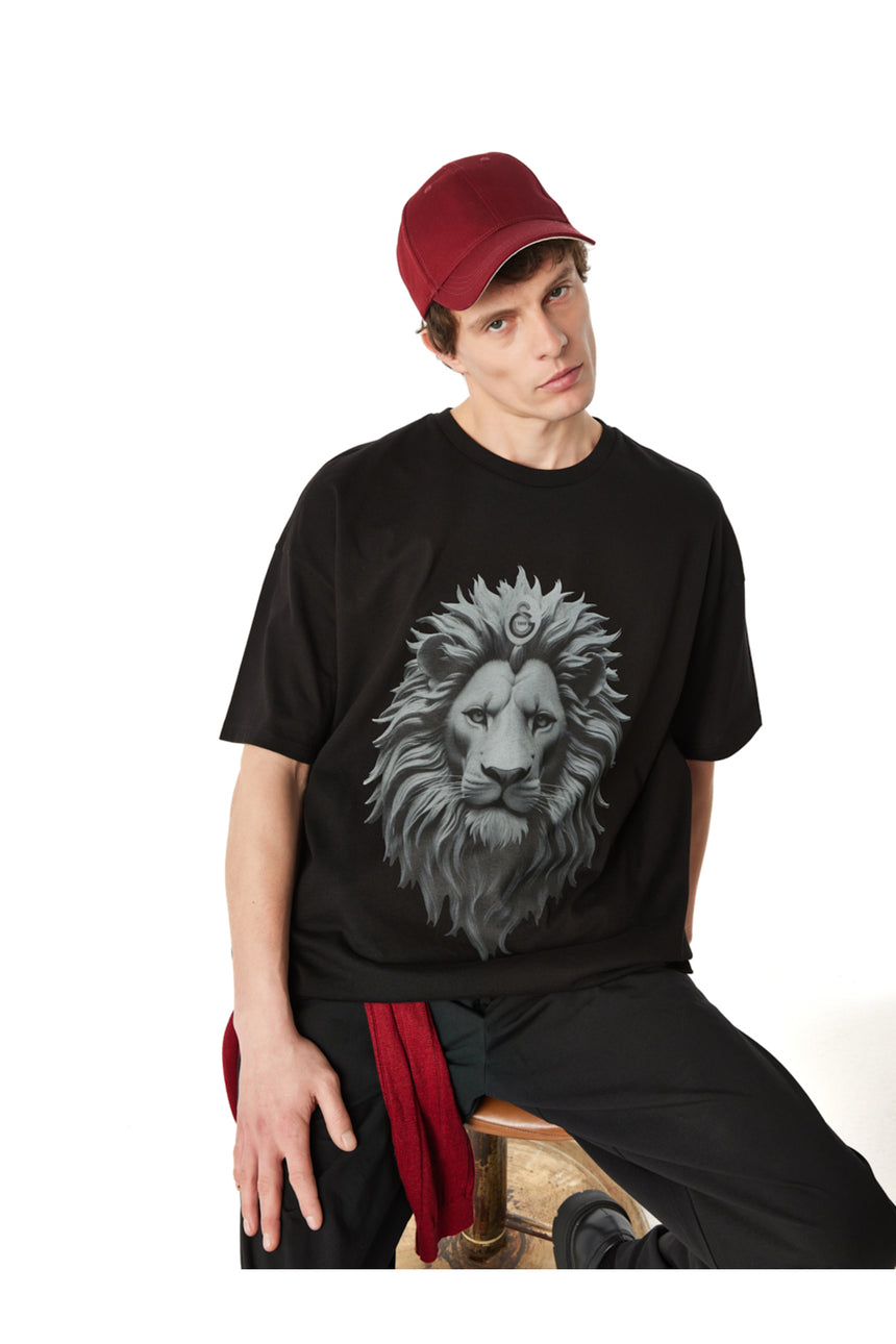 Galatasaray Erkek T-Shirt E251069 - Siyah