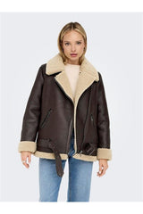 only onlnewlis faux leather aviator cc otw 15300262 - Gri/ Kahverengi