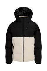 Jack & Jones Becks Erkek Kapüşonlu Şişme Mont 12298858 - Bej/Açık Gri