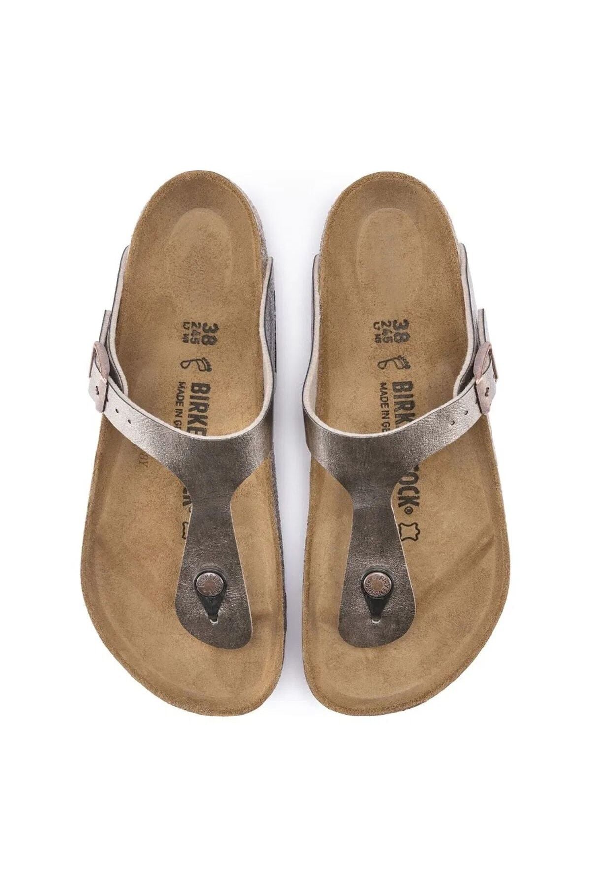 Birkenstock Gizeh BF Graceful 1016144 Kadın Terlik - Gri Kahverengi