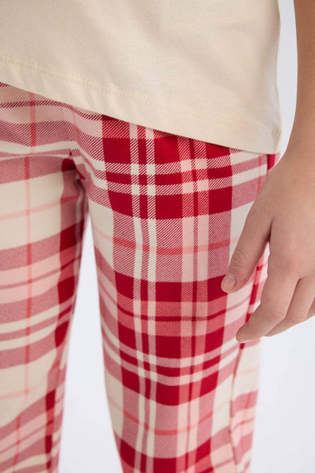 Defacto Çocuk Knitted Pyjamas D8790A8 - Kum Beji
