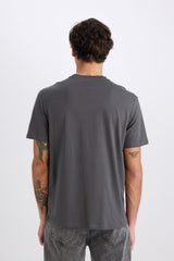 DeFacto V7699AZ Erkek T-Shirt - Antrasit