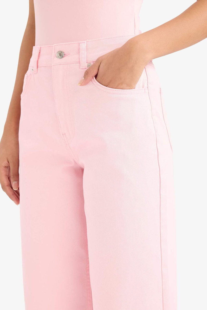 Defacto Kadın Trousers C7535AX - Pembe
