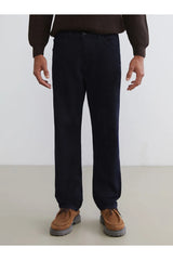 LCW ERKEK W5FF48B8 PNT,X-LOOSE-SANI-VELVET - Koyu Mavi