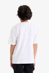 DeFacto K1693A6 Çocuk T-Shirt - Beyaz