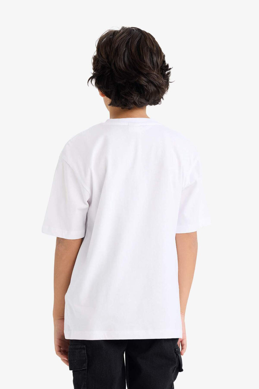 DeFacto K1693A6 Çocuk T-Shirt - Beyaz