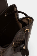 Calvin Klein Kadın EMBLEM AOP MINI BACKPACK LV04F3507G - Kahverengi