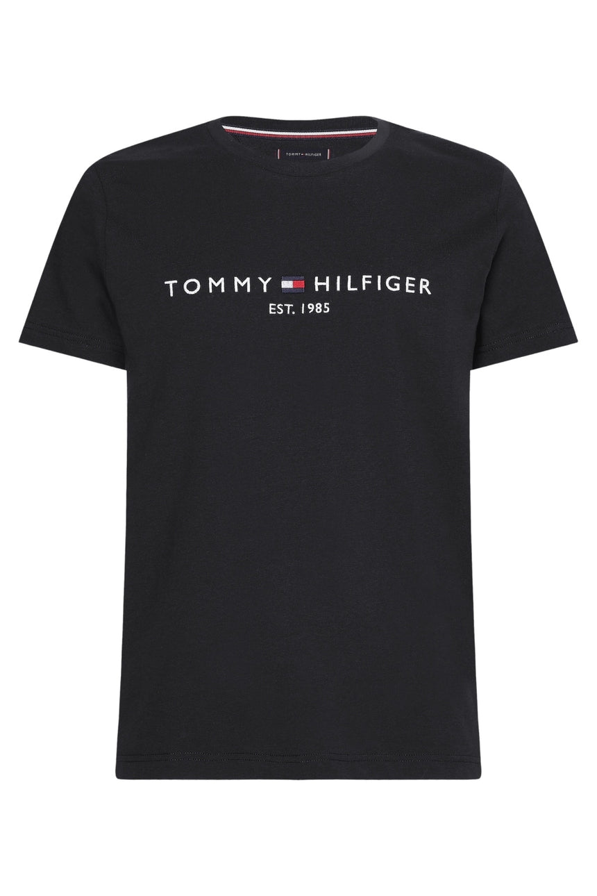 Tommy Hilfiger ERKEK CORE TOMMY LOGO TEE MW0MW11465 - Sİyah