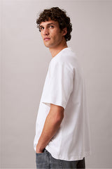 Calvin Klein Erkek SS 16S ELEVATED MONOLOGO TEE LV04RF819GYAF - Beyaz