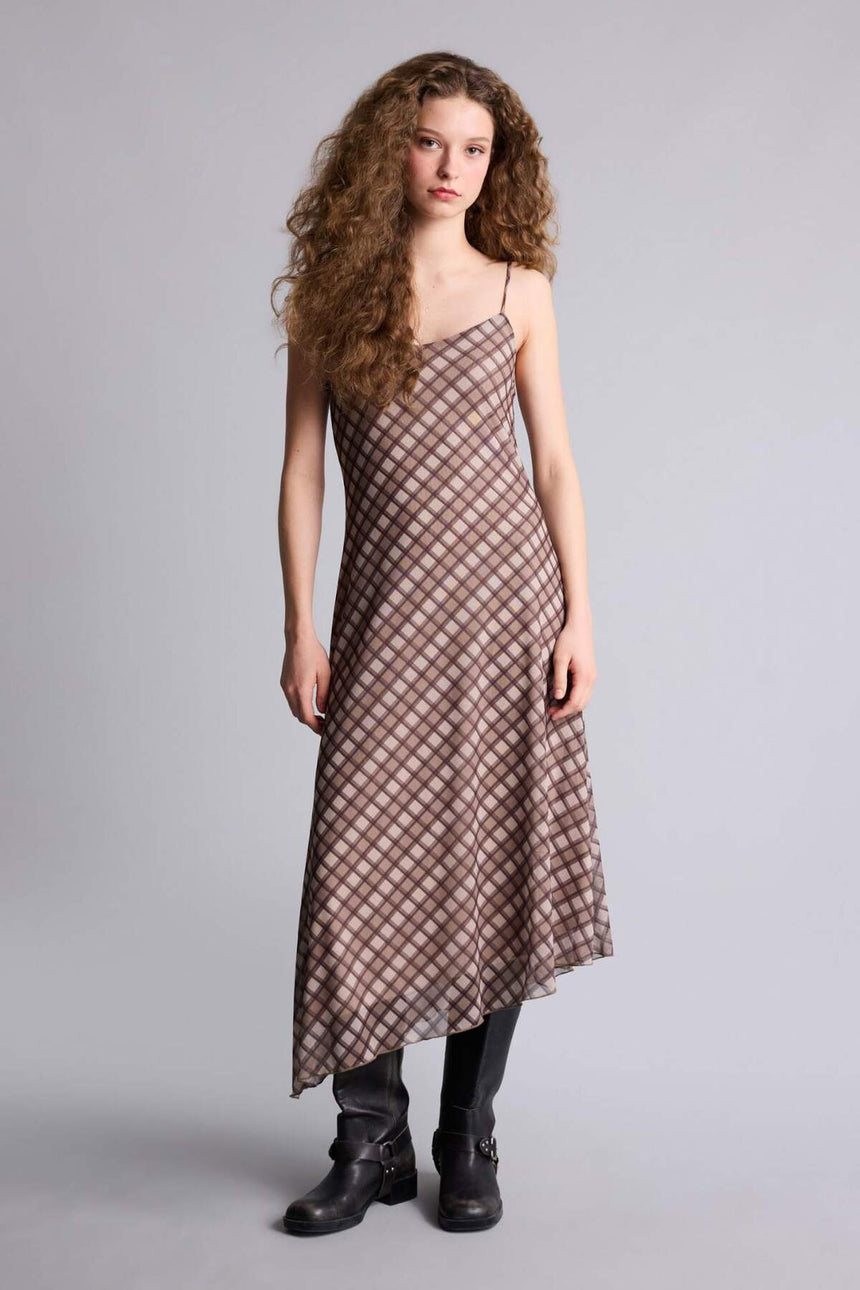 Defacto Kadın Short Sleeve Knitted Dress F7971AX - Kahverengi