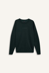 Defacto Erkek Sweat Shirt X8282Az - Koyu Yeşil