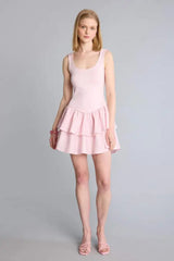 Defacto Kadın Short Sleeve Knitted Dress H7108AX - Pembe
