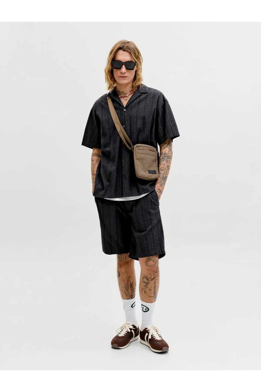 JACK&JONES JPSTJAIDEN TYSON JOGGER SHORT 12289531 - Siyah