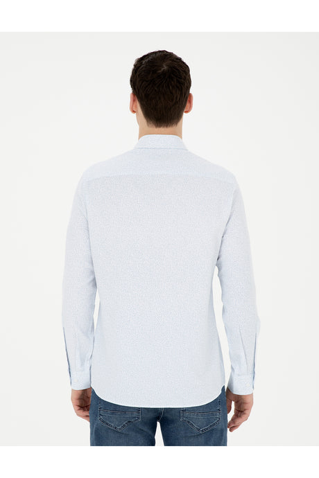 pierre cardin erkek dokuma gömlek 1836790 - Buz Mavisi