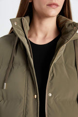 Defacto Kadın Parka C3849AX - Gri/ Kahverengi
