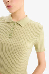 DeFacto N9752AZ Kadın Polo Yaka T-Shirt - Yeşil