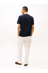 Tommy Hilfiger Erkek HILFIGER CHEST INSERT TEE MW0MW36498 - Koyu Lacivert