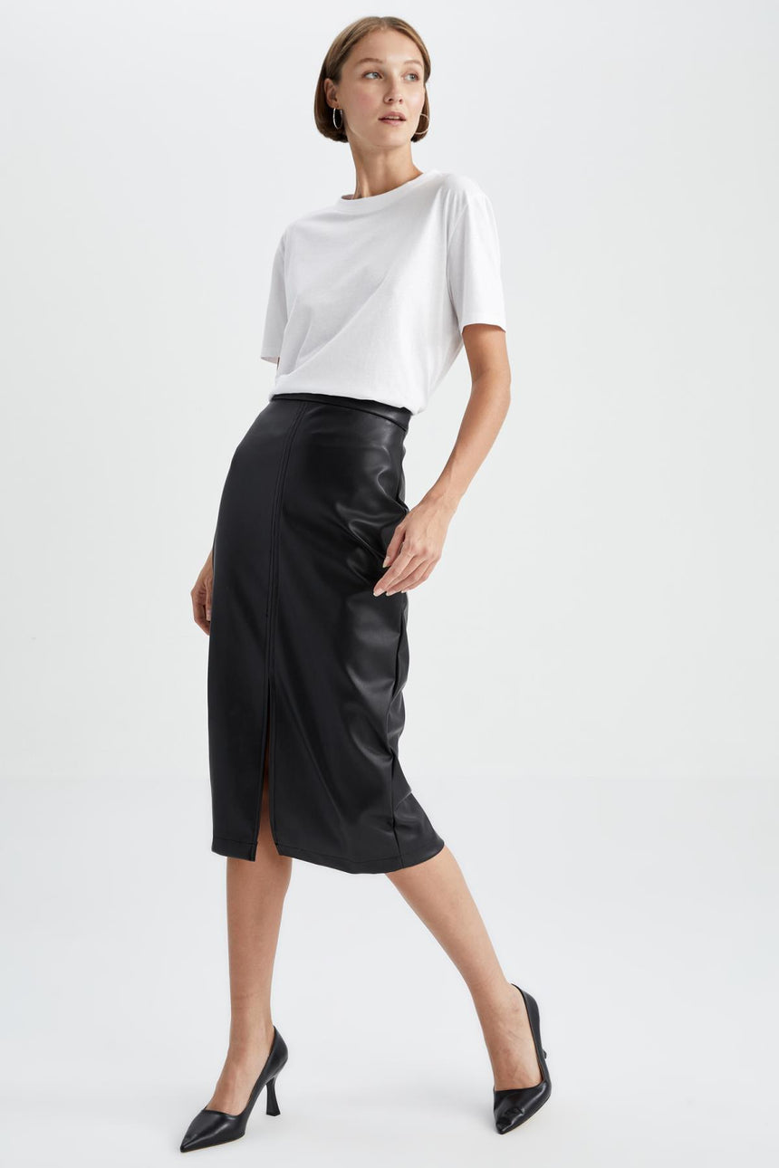 Defacto Kadın Short Sleeve T-Shirt W9584AZ - Mor/ Beyaz