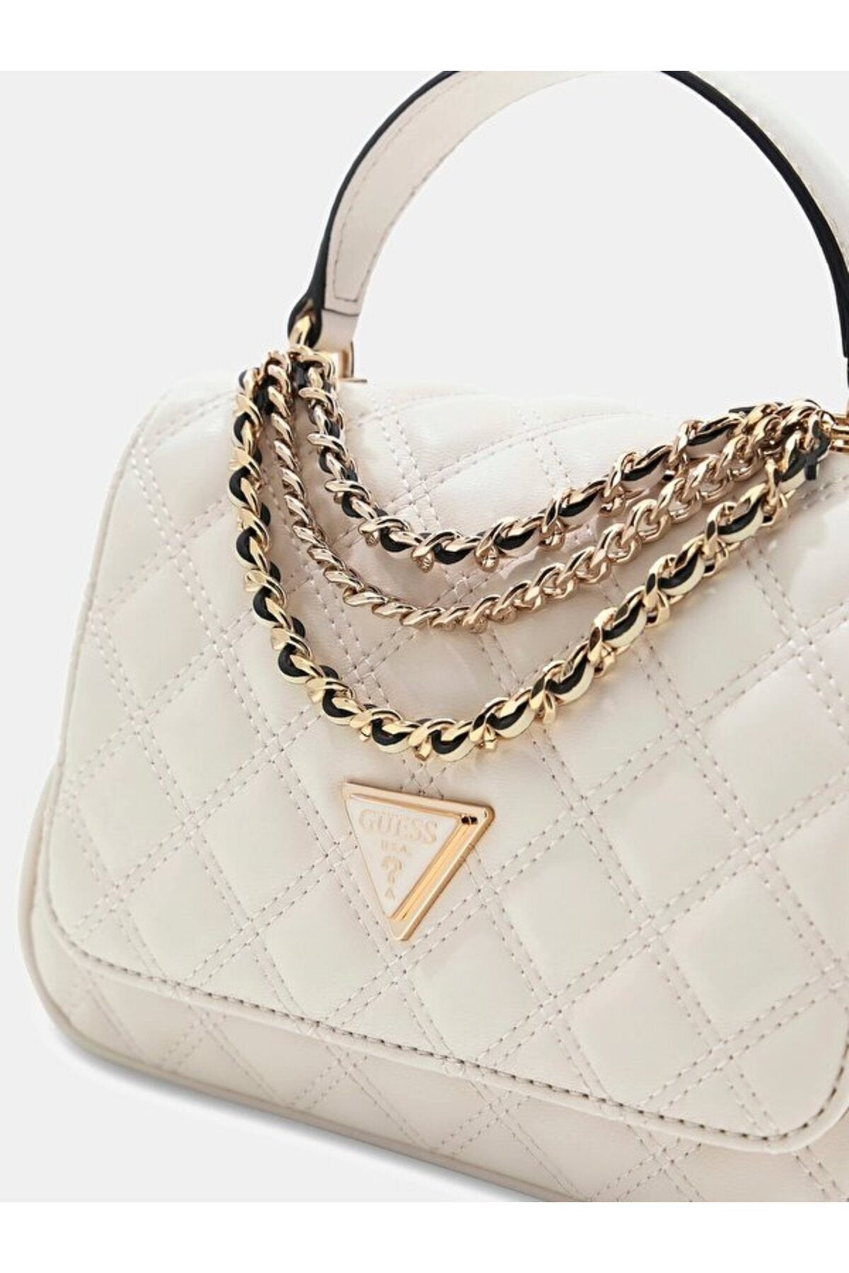 GUESS KADIN GIULLY II TOP HANDLE HWQG9673190 - Kırık Beyaz/ Ekru