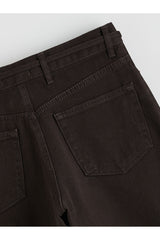 LCW KADIN W5OI67C8 PNT,AMSTERDAM-BAGGY-COLOUR - Koyu Kahverengi