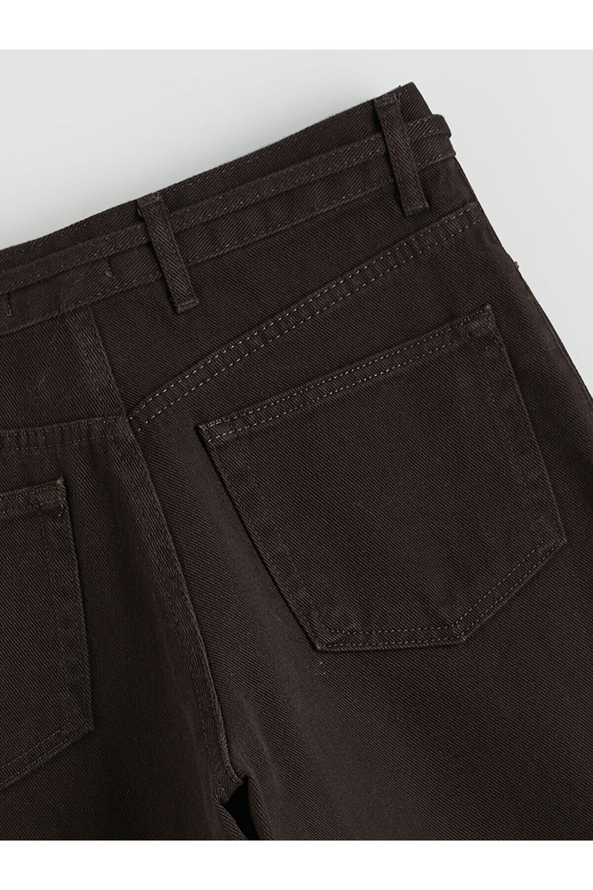 LCW KADIN W5OI67C8 PNT,AMSTERDAM-BAGGY-COLOUR - Koyu Kahverengi