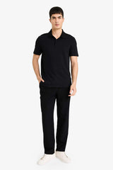DeFacto M6609AZ Erkek Polo Yaka T-Shirt - Siyah