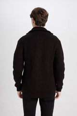 Defacto Erkek Cardigan C9014Ax - Kahverengi